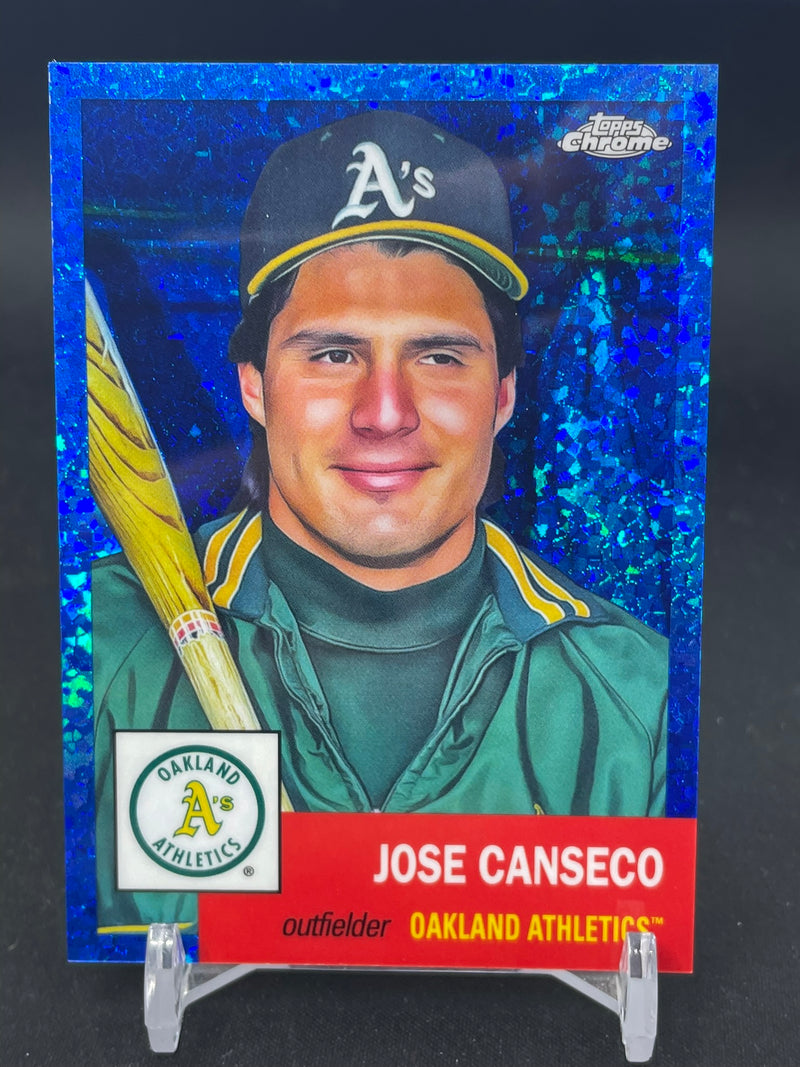 2022 TOPPS CHROME PLATINUM ANNIVERSARY - BLUE MINI DIAMOND REFRACTOR - J. CANSECO - #416 - #'D/199