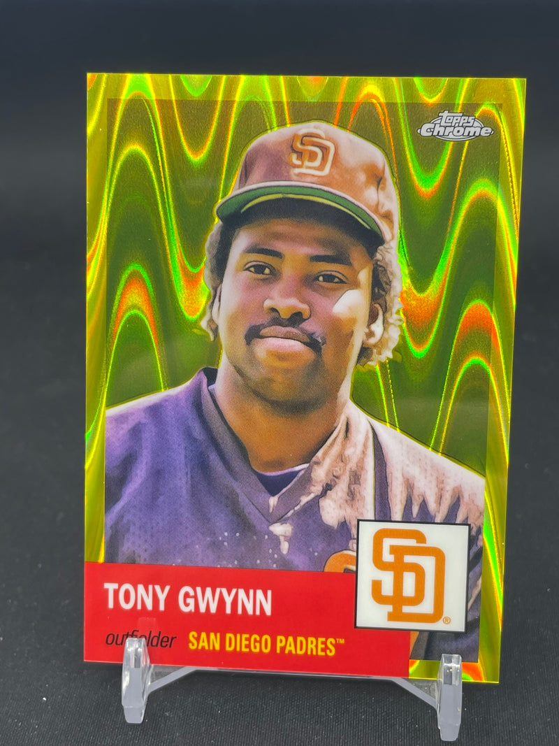 2022 TOPPS CHROME PLATINUM ANNIVERSARY - YELLOW RAYWAVE - T. GWYNN - #146 - #'D/250