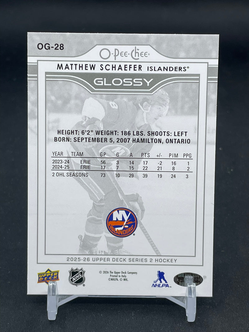 2025 UPPER DECK SERIES TWO - O-PEE-CHEE GLOSSY - M. SCHAEFER -