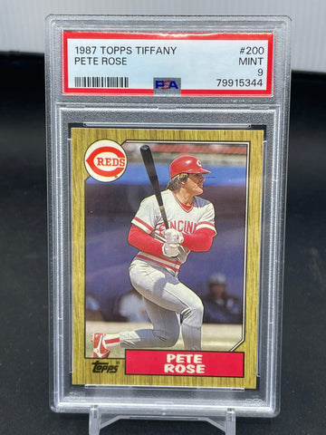 1987 TOPPS TIFFANY - P. ROSE - #200 - PSA 9