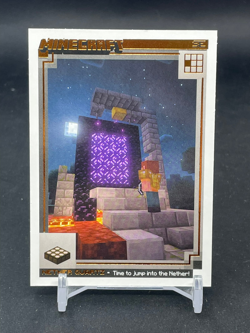 2025 PANINI MINECRAFT SPECIAL EDITION - CRAFTING CHRONICLES - NETHER QUARTZ - #130 - #'D/325