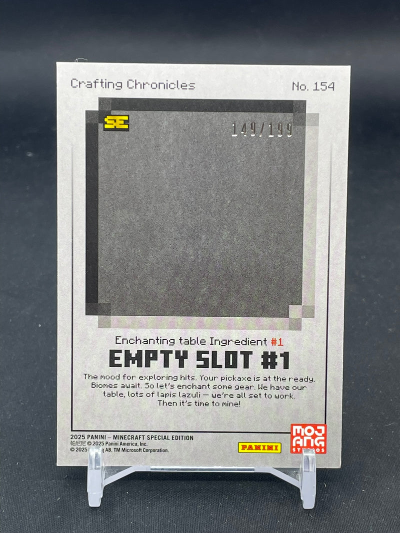 2025 PANINI MINECRAFT SPECIAL EDITION - EMPTY SLOT #1 - #154 - #'D/199