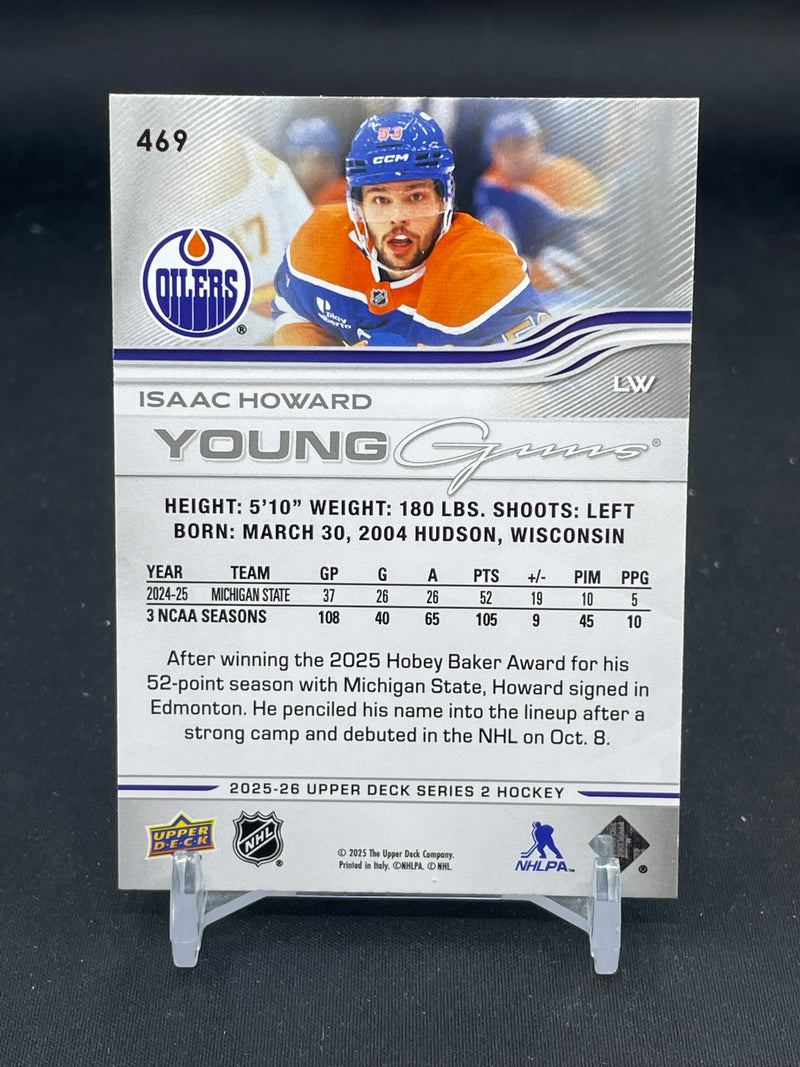 2025 UPPER DECK SERIES TWO - DELUXE - YOUNG GUNS - I. HOWARD - #469 - #'D/250 - RC