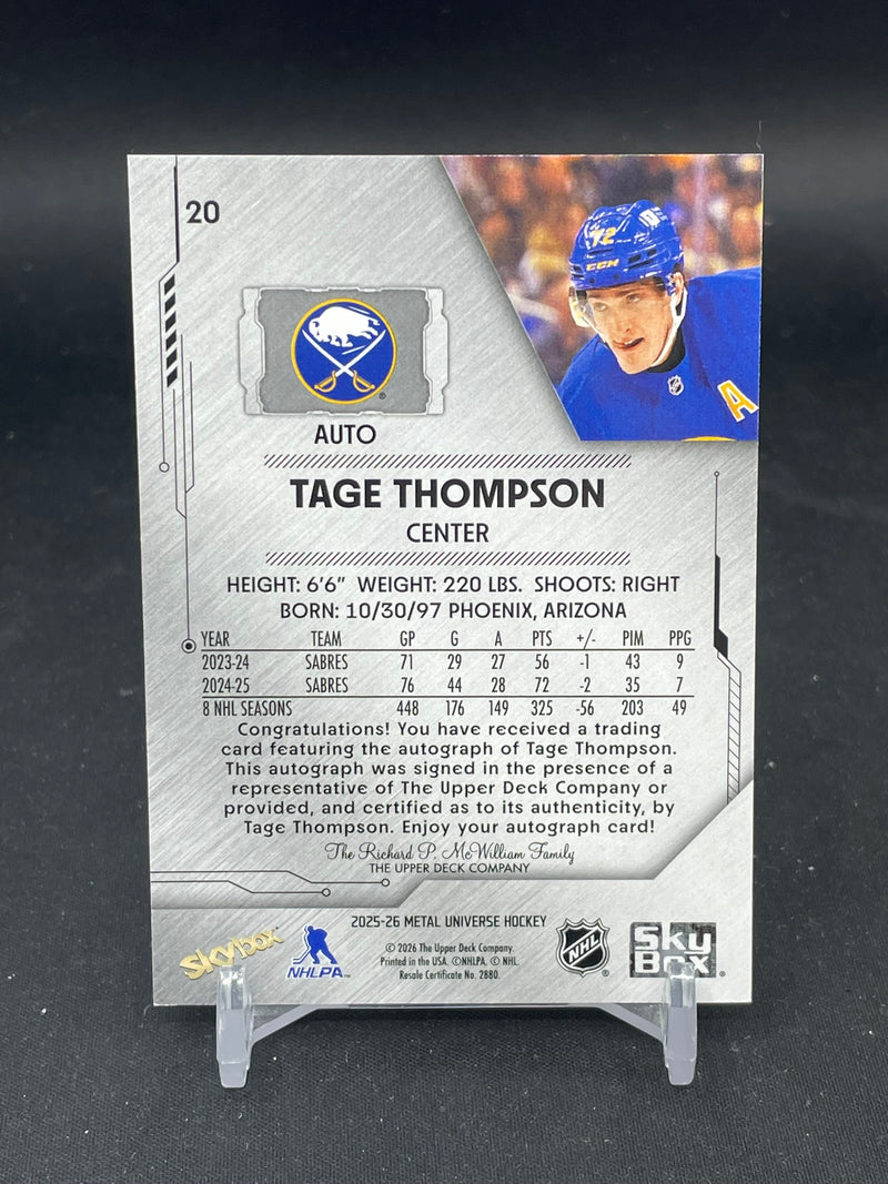 2025 UPPER DECK METAL UNIVERSE SKYBOX - T. THOMPSON -