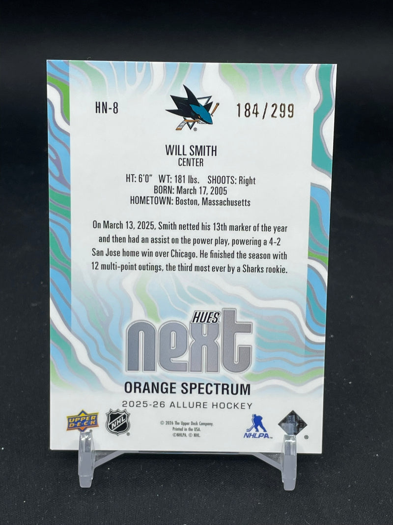 2025 UPPER DECK ALLURE - ORANGE SPECTRUM - HUES NEXT - W. SMITH - #HN-8 - #'D/299