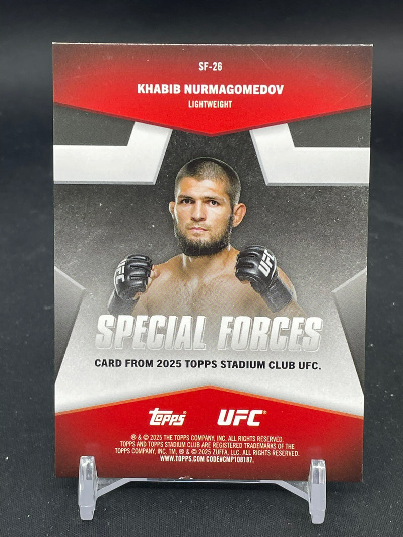 2025 TOPPS STADIUM CLUB - GREEN FOIL - SPECIAL FORCES - K. NURMAGOMEDOV - #SF-26 - #'D/50