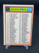 1978 O-PEE-CHEE - CHECKLIST -