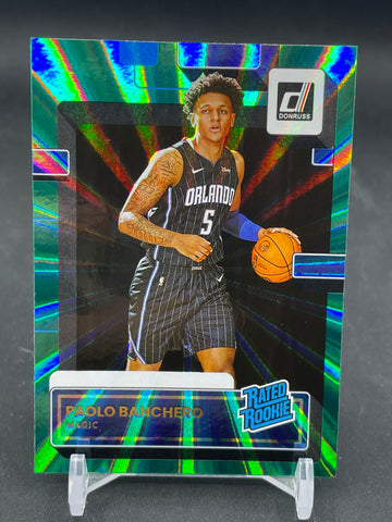 2022 PANINI DONRUSS - GREEN HOLO LASER - RATED ROOKIE - P. BANCHERO - #201 - RC