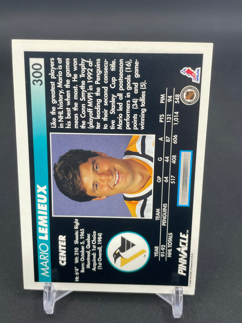 1992 SCORE PINNACLE - M. LEMIEUX -