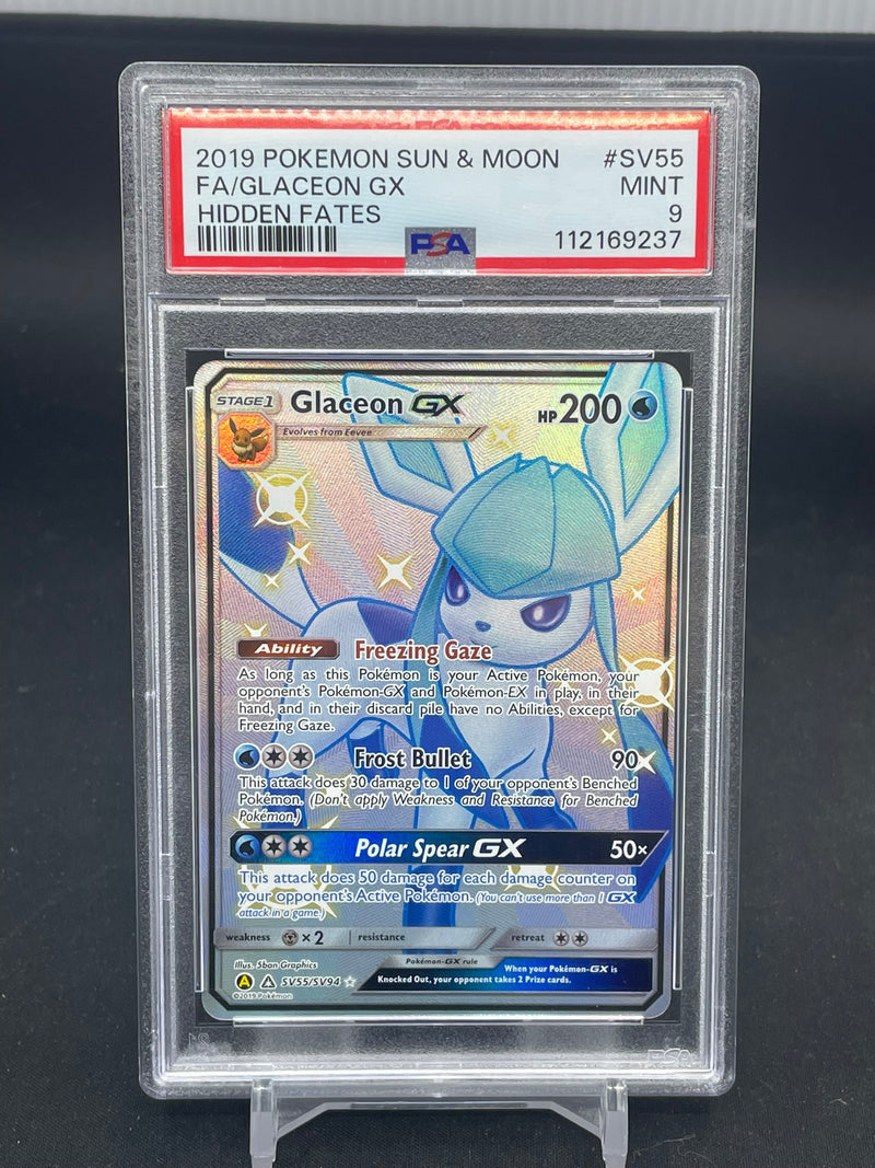 POKEMON - HIDDEN FATES - GLACEON GX - FULL ART -