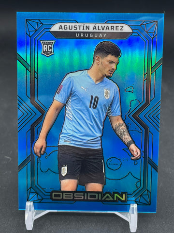 2022 PANINI OBSIDIAN - NEON BLUE FLOOD - A. ALVAREZ - #192 - #'D/12 - RC