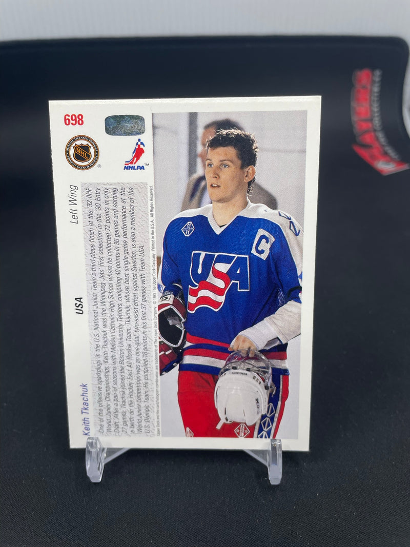 1991 UPPER DECK - WORLD JUNIOR TOURNAMENT - K. TKACHUK -