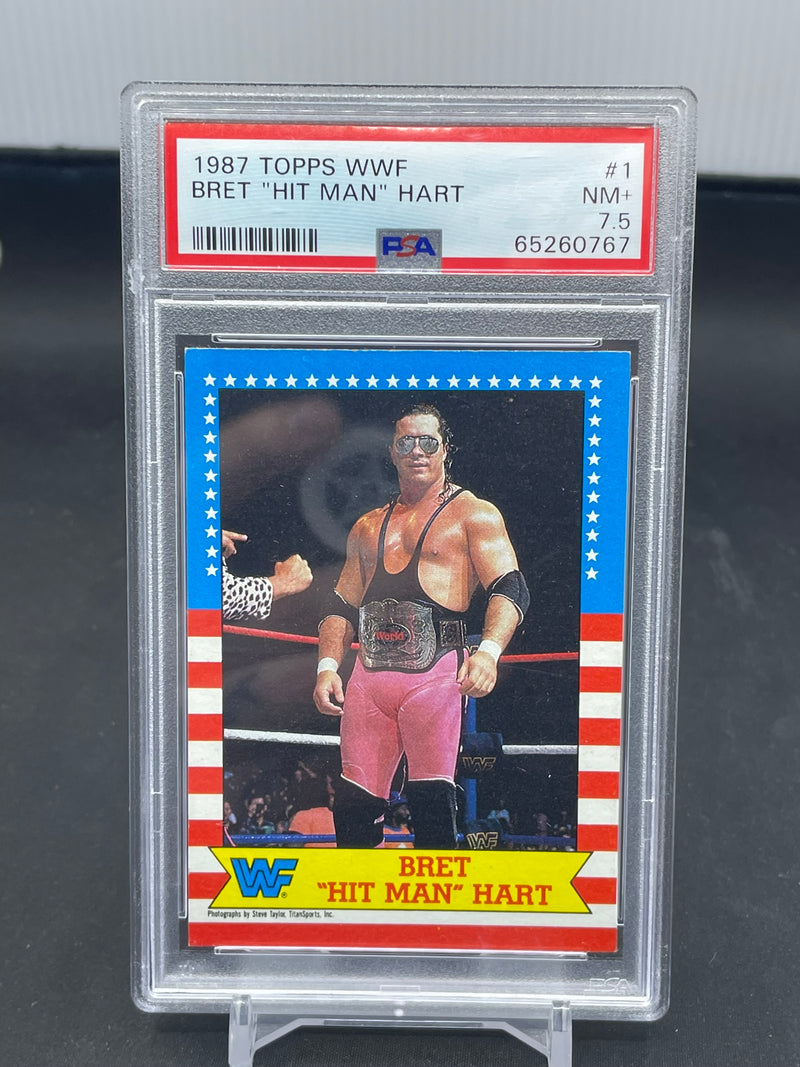 1987 TOPPS WWF - BRET "HIT MAN" HART -