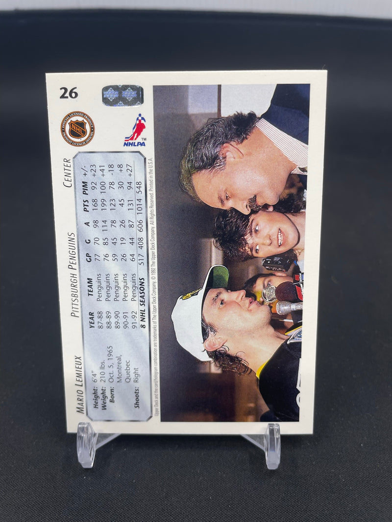 1992 UPPER DECK - M. LEMIEUX -
