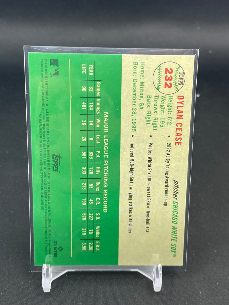 2023 TOPPS CHROME PLATINUM ANNIVERSARY - TOPPS REFRACTOR - D. CEASE - #232 - #'D/499