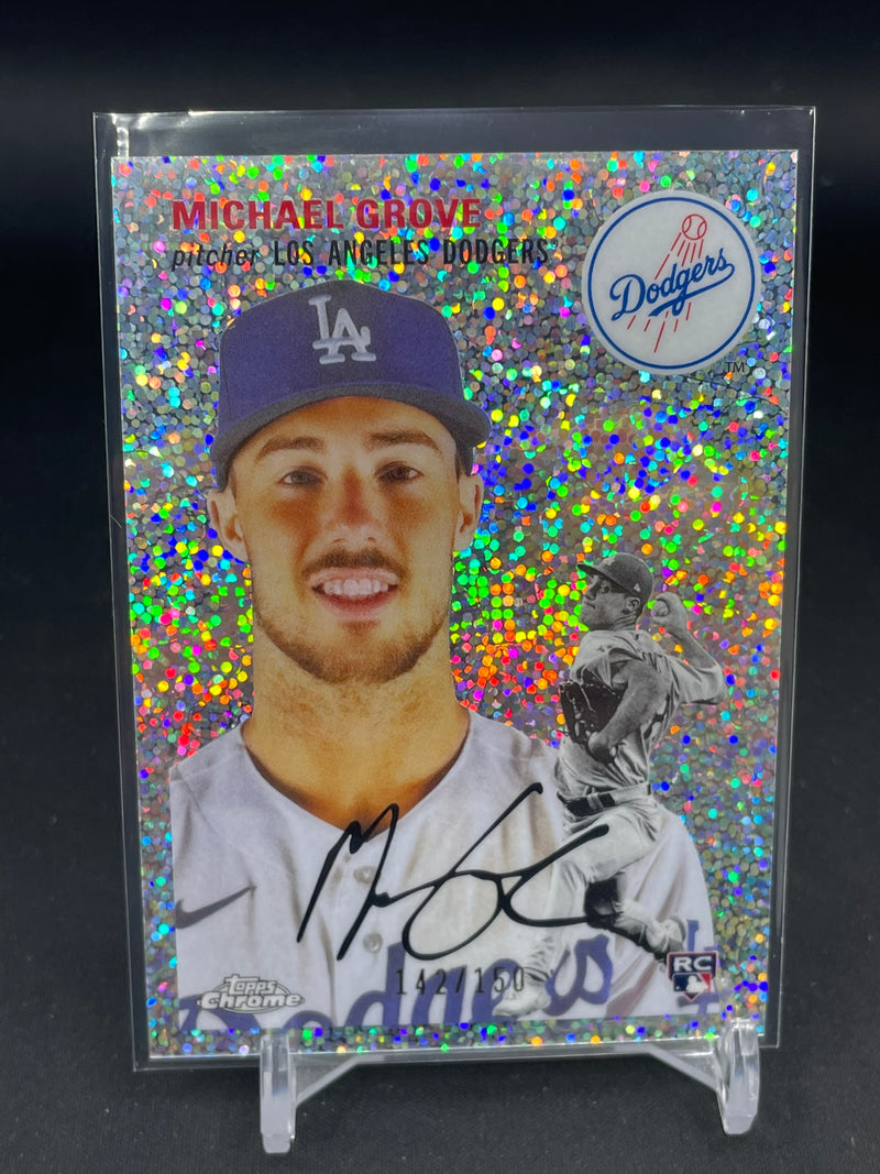 2023 TOPPS CHROME PLATINUM ANNIVERSARY - SPECKLE REFRACTOR - M. GROVE - #39 - #'D/150 - RC