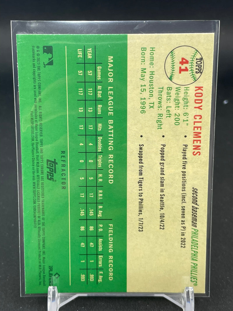 2023 TOPPS CHROME PLATINUM ANNIVERSARY - REFRACTOR - SINGLES - SELECT YOUR PLAYER