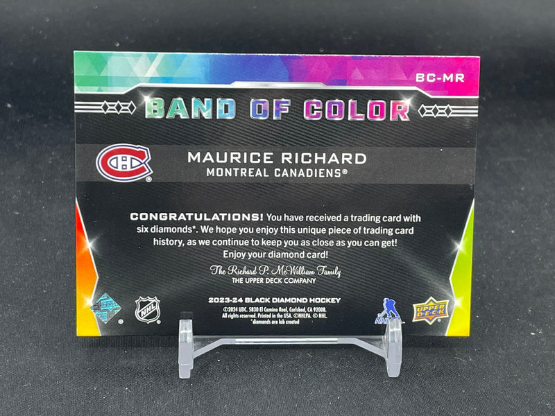 2023 UPPER DECK BLACK DIAMOND - BAND OF COLOR - M. RICHARD - #BC-MR - #'D/23 - DIAMOND RELIC