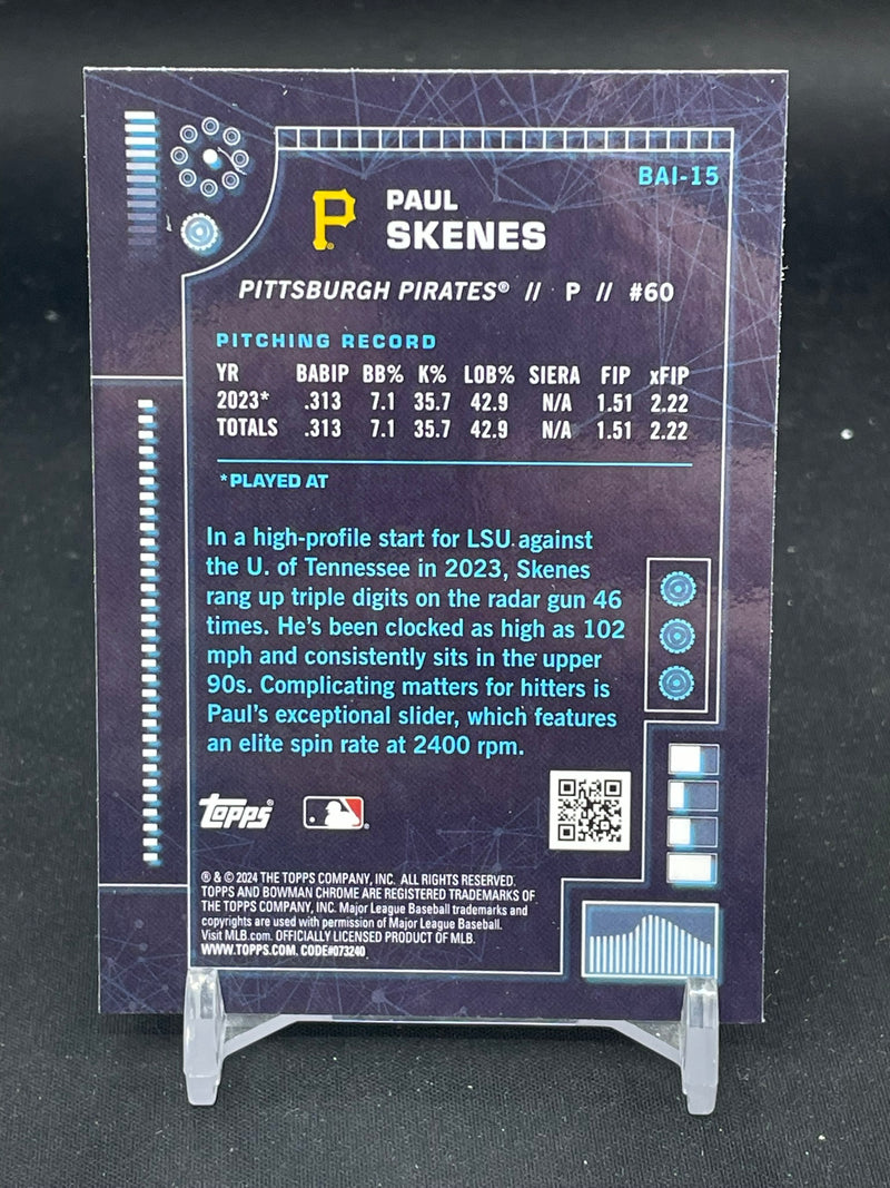 2024 TOPPS BOWMAN CHROME - BOWMANI AI - P. SKENES -