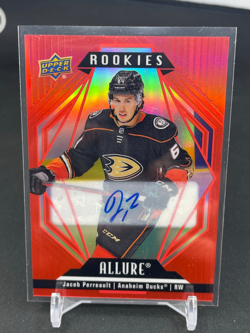 2022 UPPER DECK ALLURE - RED RAINBOW AUTO - J. PERREAULT -