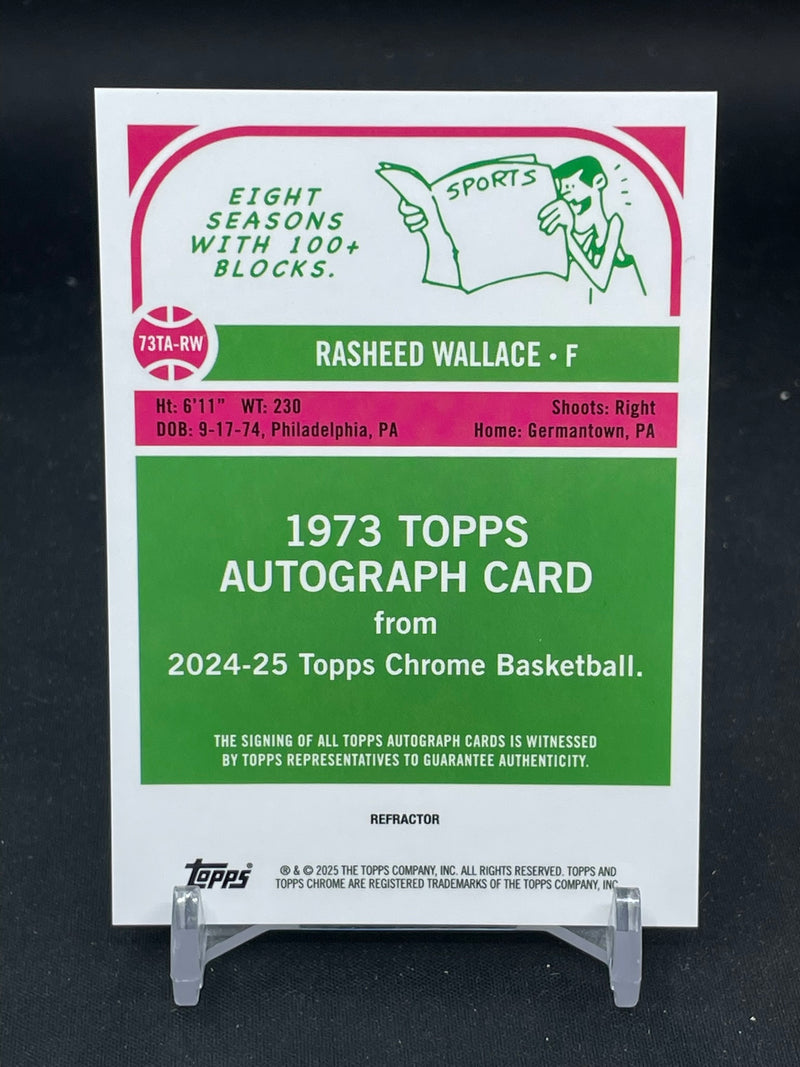 2024 TOPPS CHROME - 1973 TOPPS RETRO - R. WALLACE -