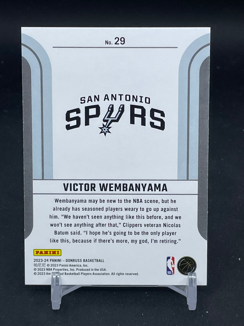 2023 PANINI DONRUSS - FRANCHISE FEATURES - V. WEMBANYAMA -