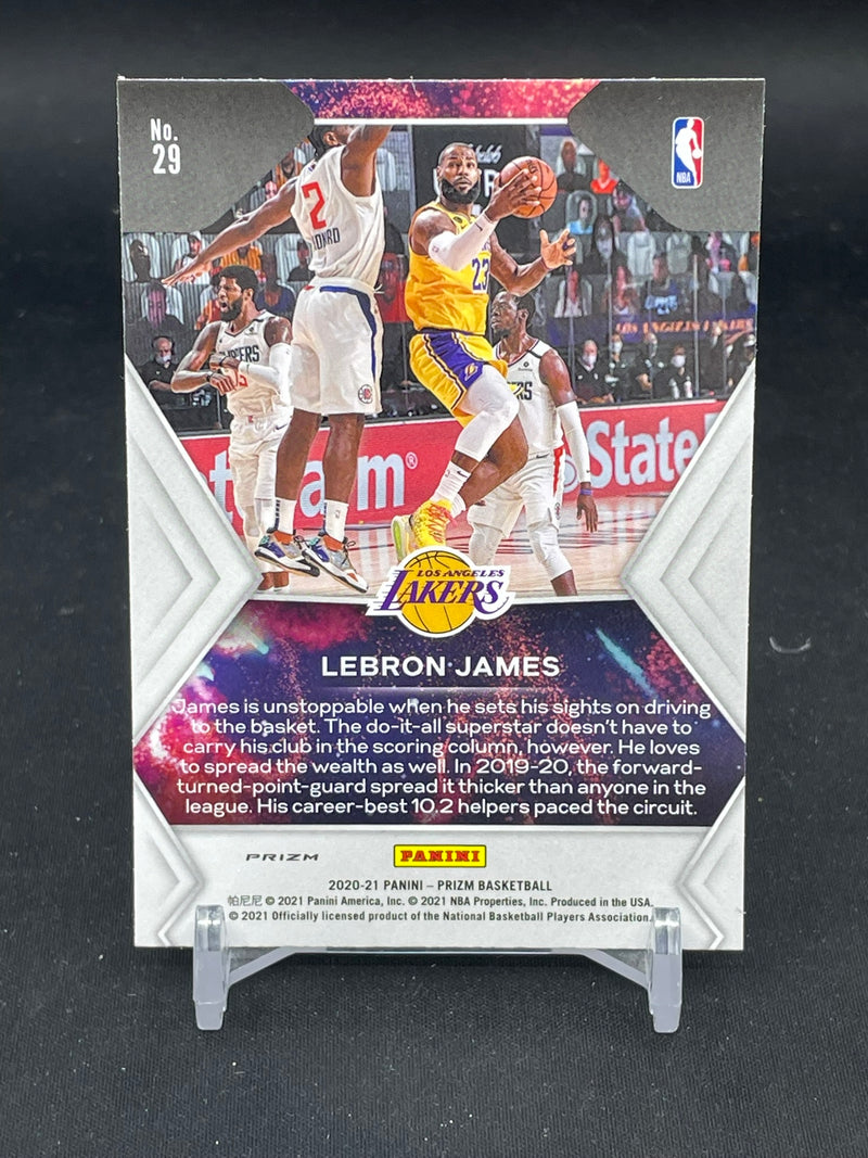2020 PANINI PRIZM - SILVER PRIZM - FIREWORKS - L. JAMES -
