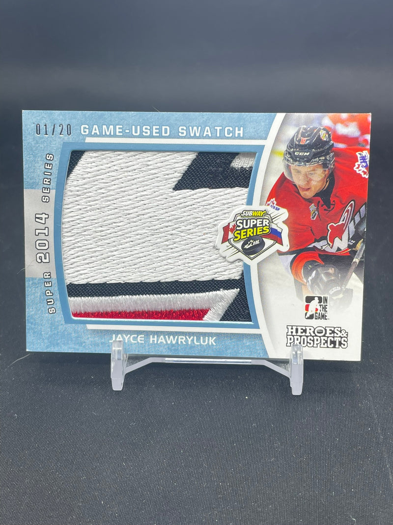 2014 LEAF IN THE GAME HEROES & PROSPECTS - J. HAWRYLUK - #SSP-14 - #'D/20 - RELIC