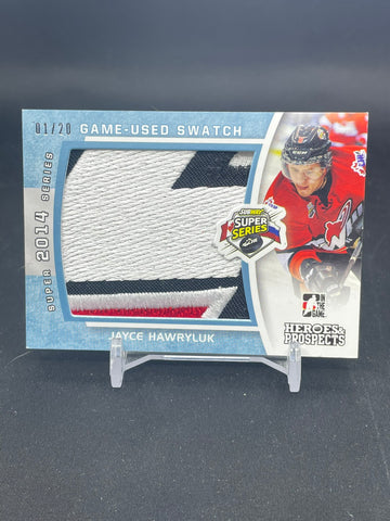 2014 LEAF IN THE GAME HEROES & PROSPECTS - J. HAWRYLUK - #SSP-14 - #'D/20 - RELIC