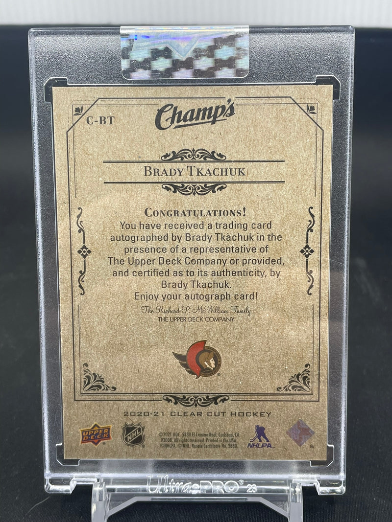 2020 UPPER DECK CLEAR CUT - CHAMP'S - B. TKACHUK -