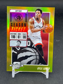 2018 PANINI CONTENDERS OPTIC - GOLD PRIZM - SEASON TICKET - K. LOWRY - #60 - #'D/10