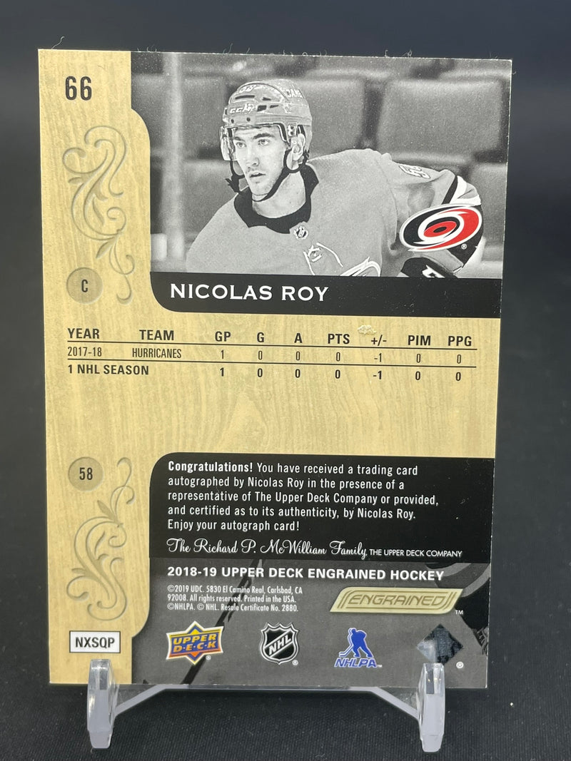 2018 UPPER DECK ENGRAINED - N. ROY -