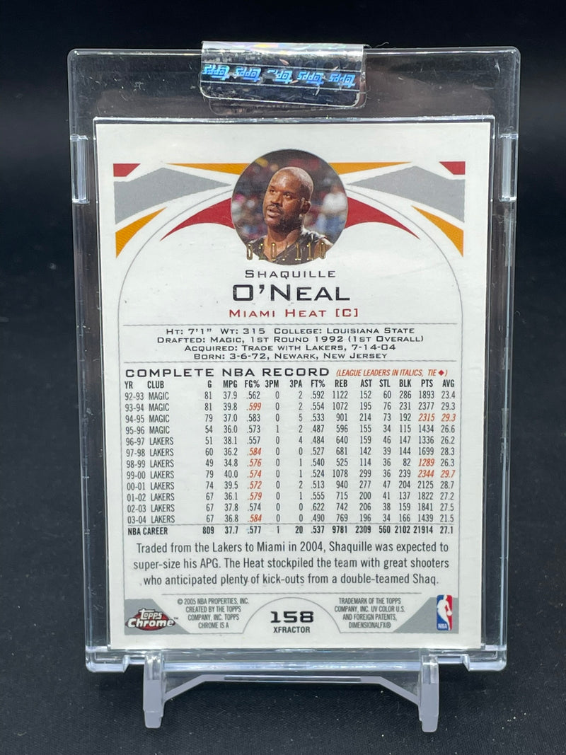 2005 TOPPS CHROME - XFRACTOR - S. O'NEAL - #158 - #'D/110