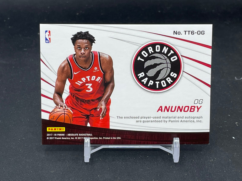 2017 PANINI ABSOLUTE - TOOLS OF THE TRADE - O. ANUNOBY - #TT6-OG - #'D/10 - 6X RELIC - AUTOGRAPH