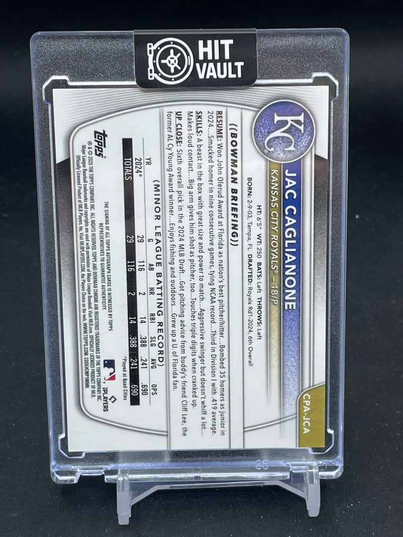 2025 TOPPS BOWMAN CHROME - J. CAGLIANONE -