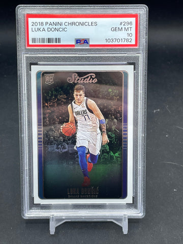 2018 PANINI CHRONICLES - STUDIO - L. DONCIC - #296 - PSA 10 - RC