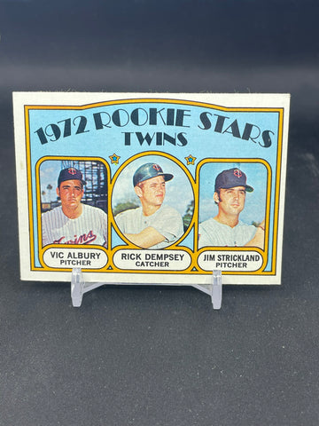 1972 TOPPS - ROOKIE STARS TWINS - V. ALBURY / R. DEMPSEY / J. STRICKLAND - #778 - RC