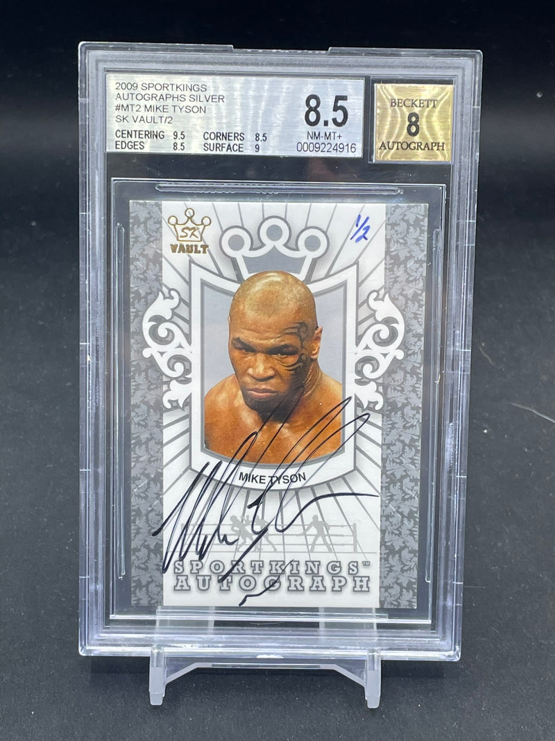 2009 SPORT KINGS - SILVER - SK VAULT - M. TYSON - #A-MT2 - #'D/2 - AUTOGRAPH - BGS 8.5 & 8