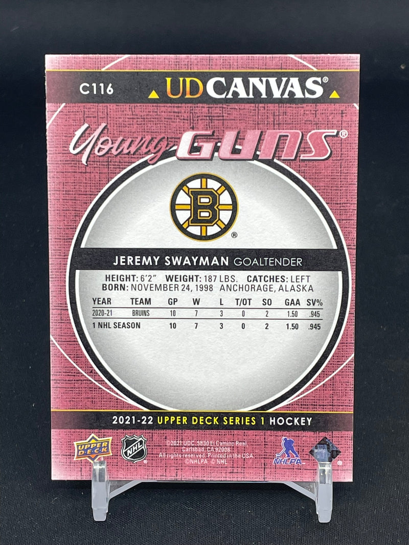 2021 UPPER DECK SERIES ONE - UD CANVAS - YOUNG GUNS - J. SWAYMAN -