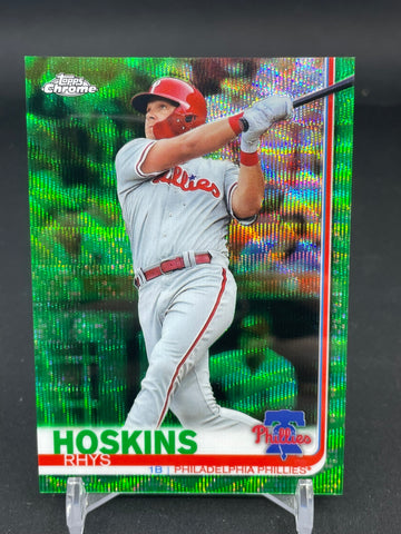 2019 TOPPS CHROME - GREEN WAVE REFRACTOR - R. HOSKINS - #195 - #'D/99