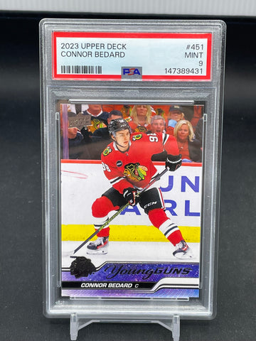 2023 UPPER DECK SERIES TWO - YOUNG GUNS - C. BEDARD - #451 - PSA 9 - RC
