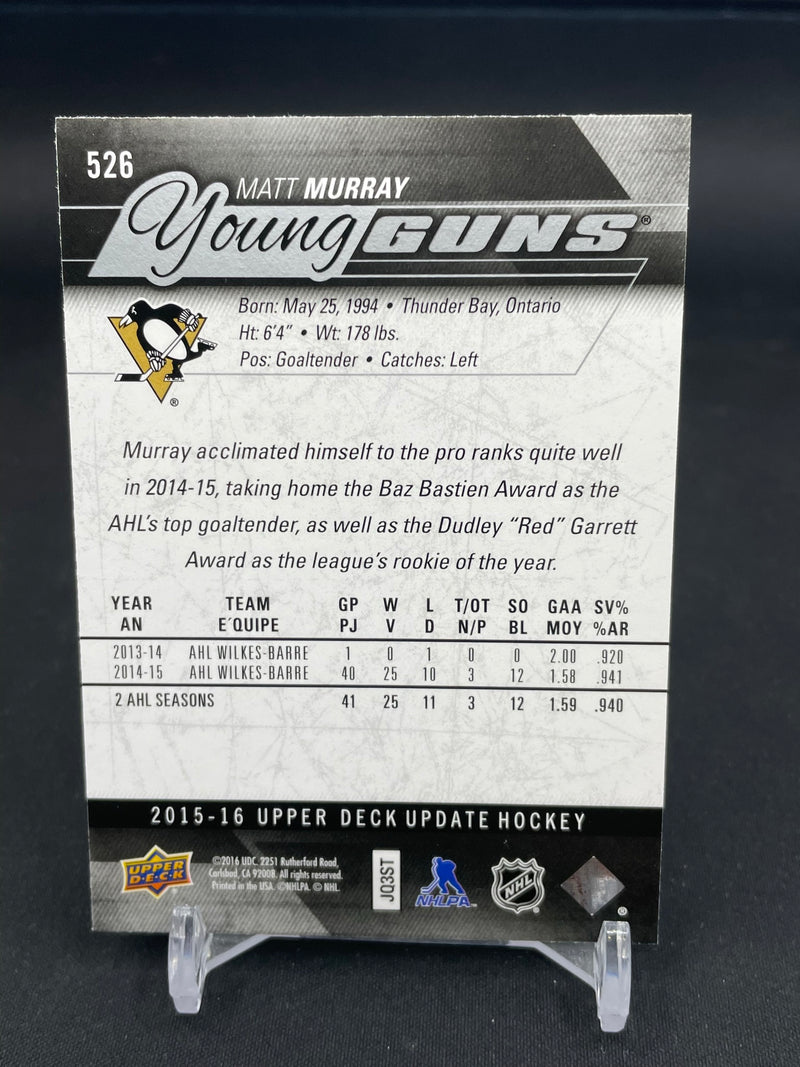 2015 UPPER DECK UPDATE - YOUNG GUNS - M. MURRAY -