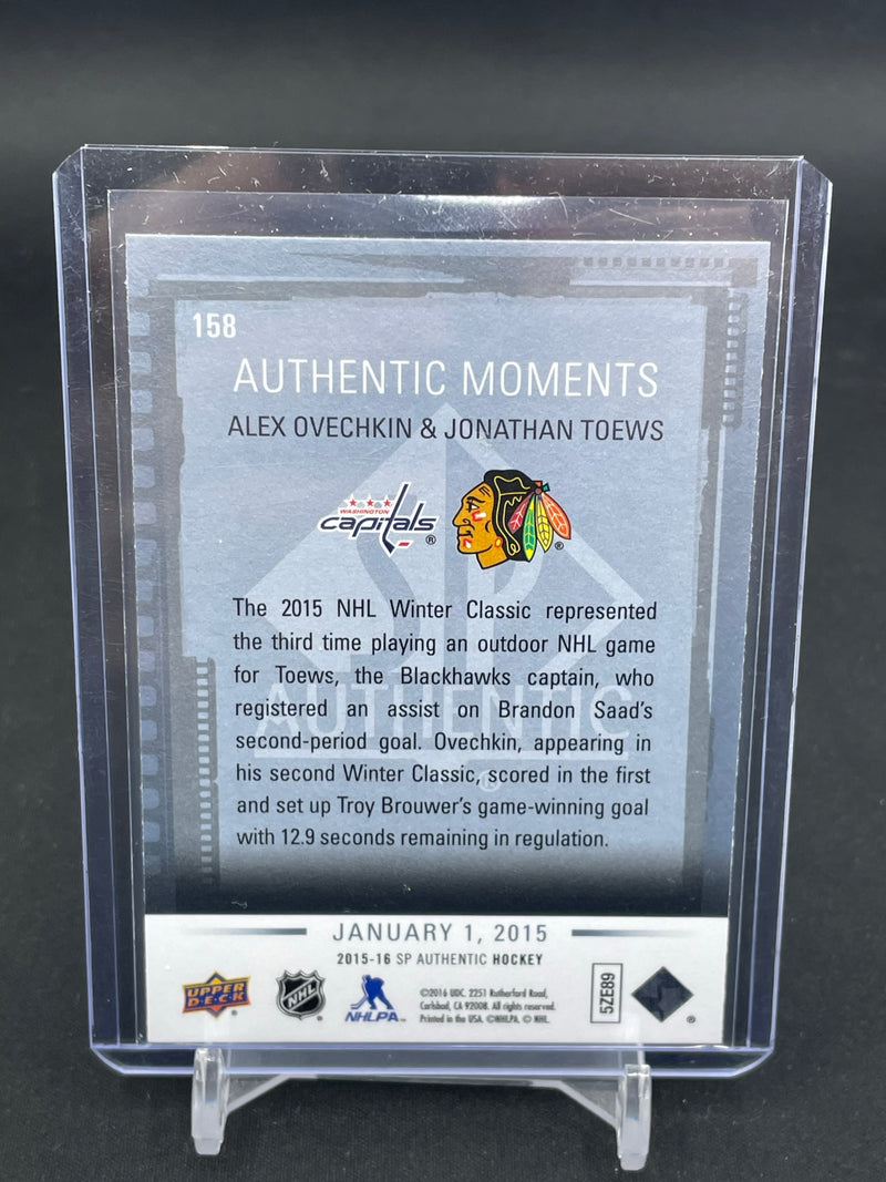 2015 UPPER DECK SP AUTHENTIC - AUTHENTIC MOMENTS - A. OVECHKIN / J. TOEWS -