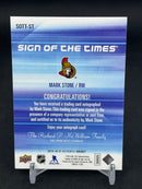 2015 UPPER DECK SP AUTHENTIC - SIGN OF THE TIMES - M. STONE -