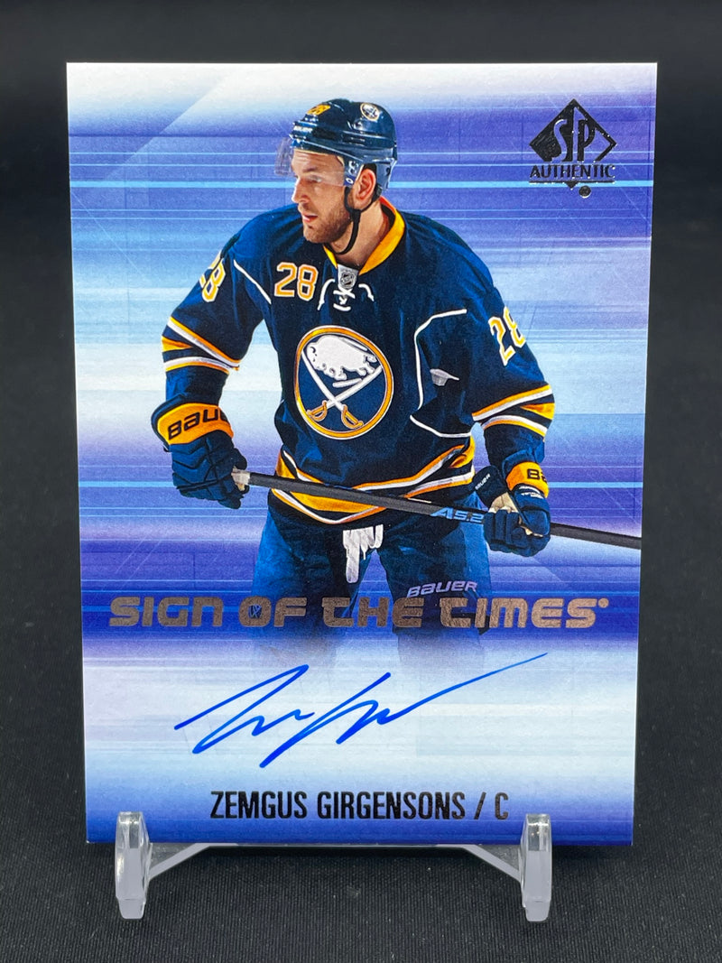 2015 UPPER DECK SP AUTHENTIC - SIGN OF THE TIMES - Z. GIRSENSONS -