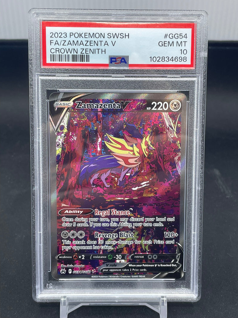 POKEMON - CROWN ZENITH - ZAMAZENTA V - FULL ART -