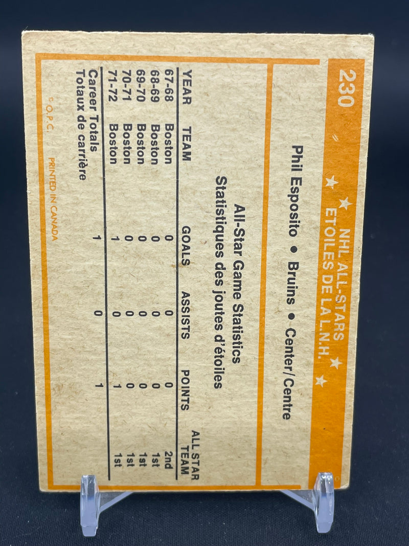 1972 O-PEE-CHEE - 1971-72 NHL ALL STAR - P. ESPOSITO -