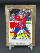 2025 UPPER DECK ENGRAINED ICONS - BEEHIVE SIGNATURES - S. KOIVU -