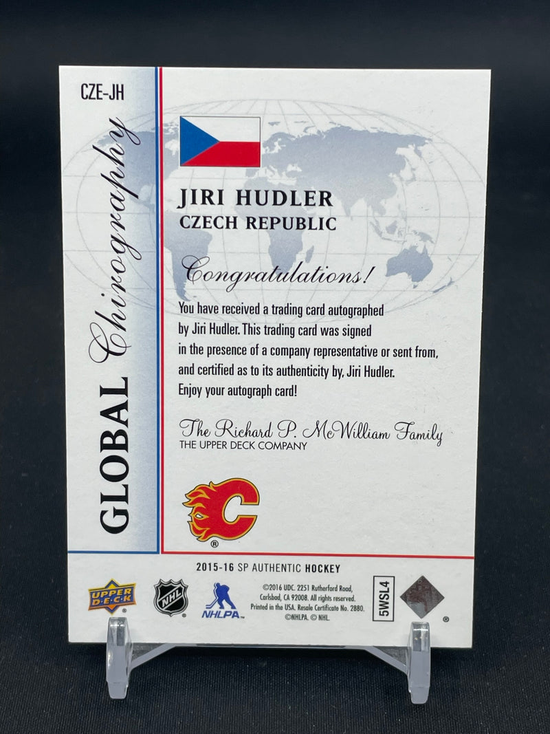 2015 UPPER DECK SP AUTHENTIC - GLOBAL CHIROGRAPHY - J. HUDLER -