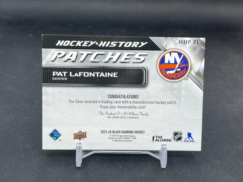 2025 UPPER DECK BLACK DIAMOND - HOCKEY HISTORY PATCHES - P. LAFONTAINE -